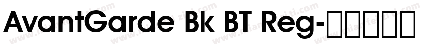 AvantGarde Bk BT Reg字体转换